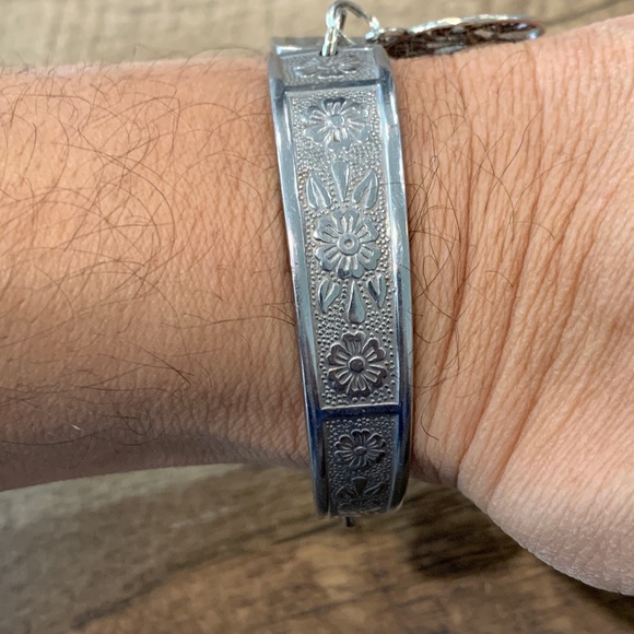 Tree of life stainless steel magnetic bracelet made from vintage spoons - Picture 10 of 11